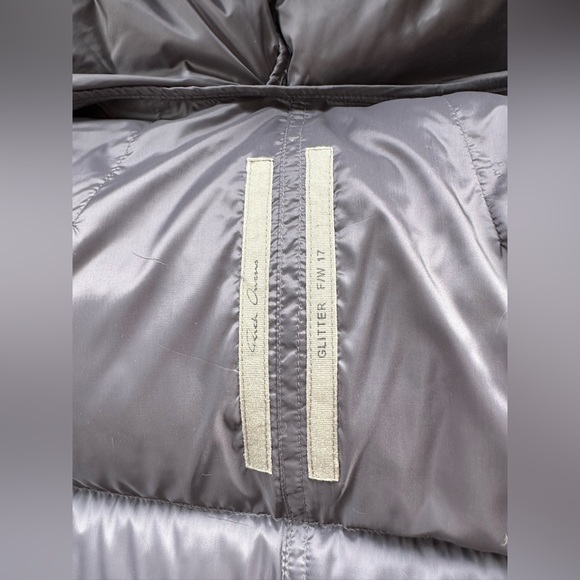 Rick Owen’s F/W 2017 Puffer Down Hooded Sleeveless Coat, Eggplant, size 40, US 4 - Picture 10 of 16